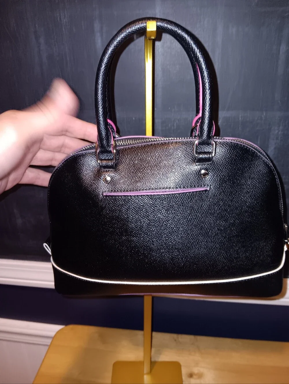 Coach Black Leather Shoulder Bag